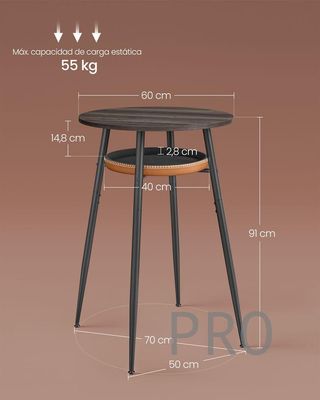 Tavolo da bar Vasagle