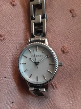 Reloj Viceroy Mujer Plata y Blanco