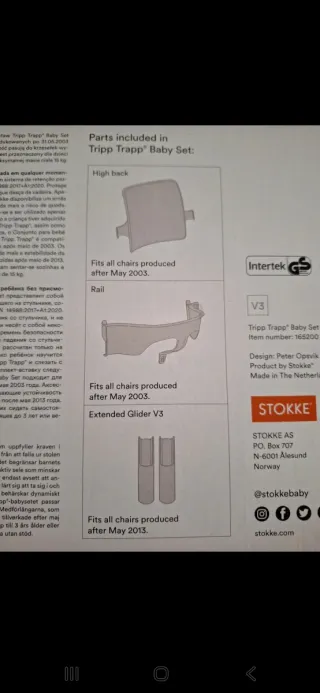 Set Baby Stokke Tripp Trapp Grigio