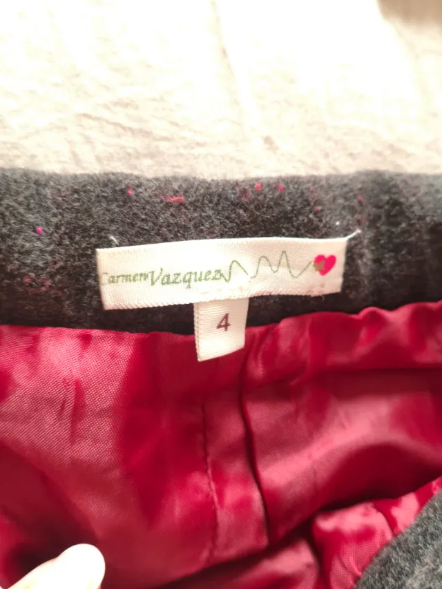 Pantalón corto gris invierno