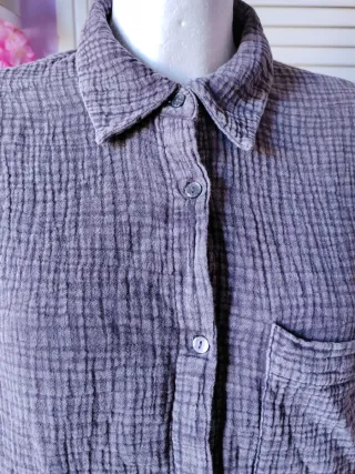New Yorker Fb sister hipster Oversized camisa gris