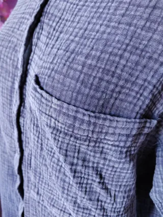 New Yorker Fb sister hipster Oversized camisa gris