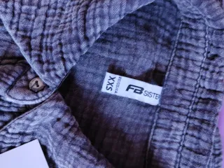 New Yorker Fb sister hipster Oversized camisa gris