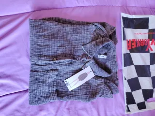 New Yorker Fb sister hipster Oversized camisa gris