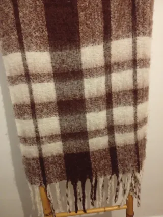 Bufanda Springfield cuadros beige y marrón