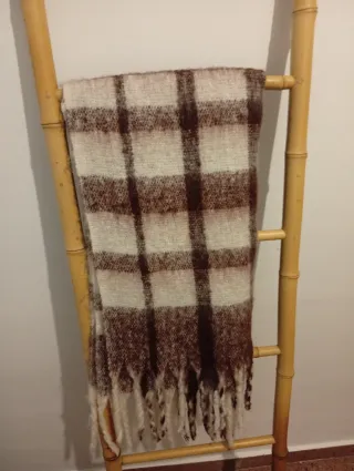 Bufanda Springfield cuadros beige y marrón