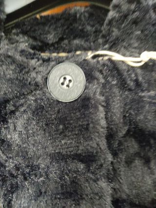 Chaquetón Piel Sintética Negro