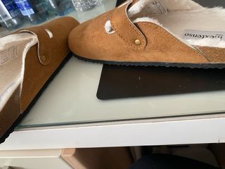 Zuecos InExtenso Talla 38 Marrones Forrados