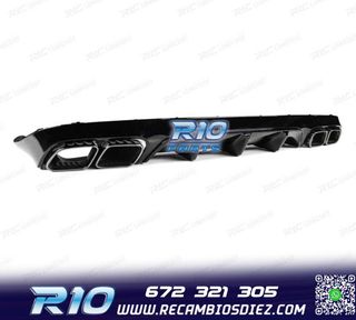 DIFUSOR MERCEDES CLASE E C238 16- AMG NEGRO BRILLO LOOK E63