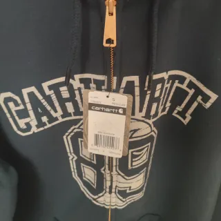 Sudadera Carhartt con cremallera azul marino