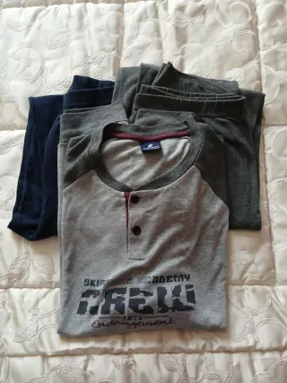 Pigiama uomo tg. 54 italiana blu/grigio