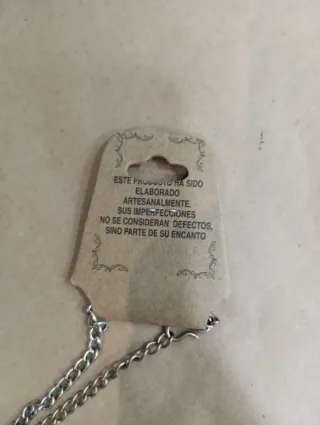 Collar bañado en plata