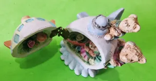 Statuette resina Poly collection, vintage