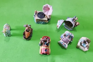 Statuette resina Poly collection, vintage