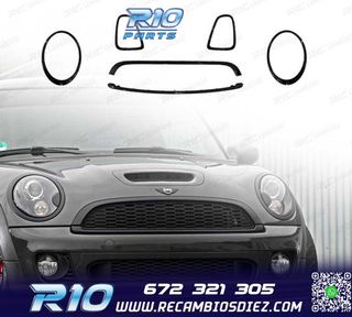 MARCO FAROS PARRILLA MINI R56 R57 R58 07-13 LOOK JCW NEGRO