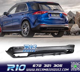DIFUSOR MERCEDES GLE W167 AMG 19- LOOK AMG GLE63 NEGRO