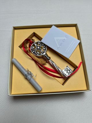 Chiave portafortuna Ardì laminata argento