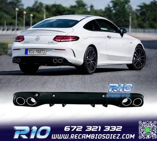 DIFUSOR MERCEDES CLASE C C205 COUPE 14-18 AMG PDC + COLAS ES