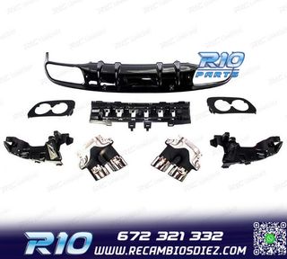 DIFUSOR MERCEDES CLASE C C205 COUPE 14-18 AMG PDC + COLAS ES