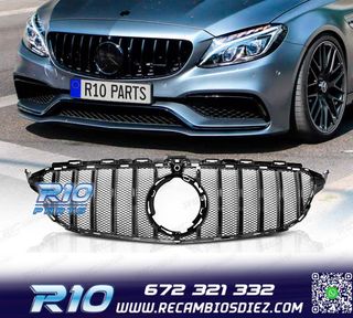 PARRILLA MERCEDES W205 18-21 LOOK SPORT NEGRO BRILLO