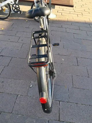 Bicicleta urbana negra