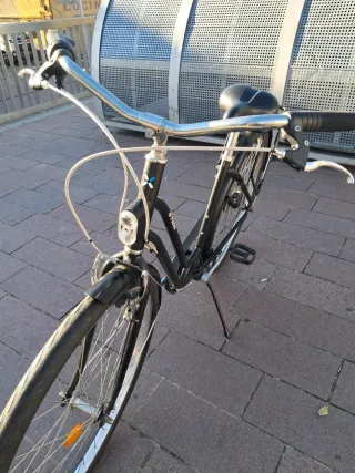 Bicicleta urbana negra