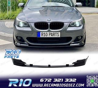 SPOILER LIP BMW E60 E61 03-10 LOOK M PERFORMANCE NEGRO BRILL