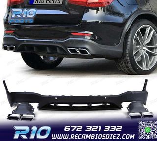 DIFUSOR MERCEDES GLC X253 15-18 LOOK AMG GLC63 PDC + COLAS E