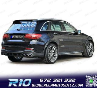 DIFUSOR MERCEDES GLC X253 15-18 LOOK AMG GLC63 PDC + COLAS E