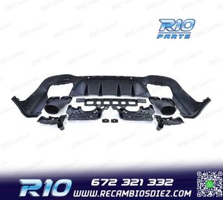 DIFUSOR MERCEDES GLC X253 15-18 LOOK AMG GLC63 PDC + COLAS E