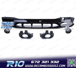 DIFUSOR MERCEDES CLA C118 19- AMG NEGRO BRILLO + COLAS ESCAP