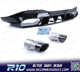 DIFUSOR MERCEDES CLA C118 19- AMG NEGRO BRILLO + COLAS ESCAP