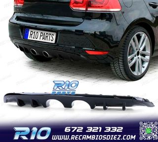 DIFUSOR VOLKSWAGEN VW GOLF 6 1K 08-13 NEGRO BRILLO DOBLE SAL