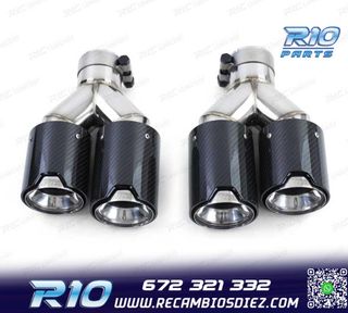 COLAS ESCAPE BMW LOOK M PERFORMANCE CROMO CARBONO