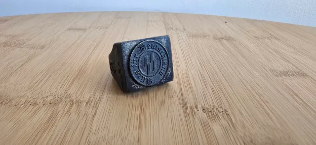 Anillo Sello de la SS Alemania Nazi