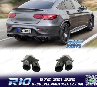 COLAS DE ESCAPE MERCEDES GLC C253 X253 15-18 LOOK AMG GLC43