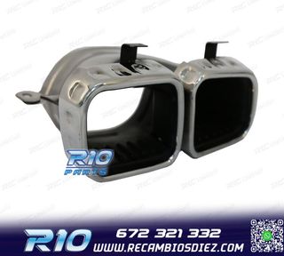 COLAS DE ESCAPE MERCEDES GLE W167 19- LOOK AMG GLE63 CROMO