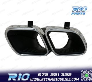 COLAS DE ESCAPE MERCEDES GLE W167 19- LOOK AMG GLE63 CROMO