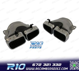 COLAS DE ESCAPE MERCEDES GLE W167 19- LOOK AMG GLE63 CROMO