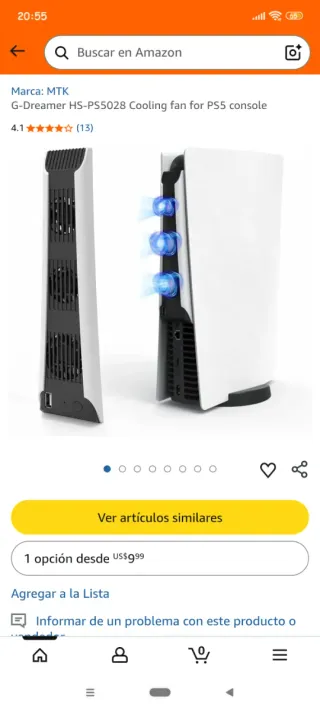 Ventilador MTK para PS5