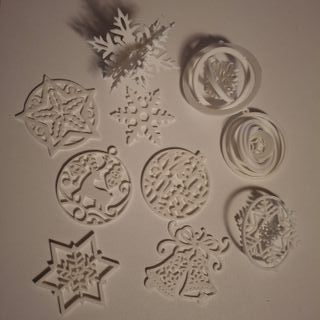 Set 10 decorazioni albero Natale