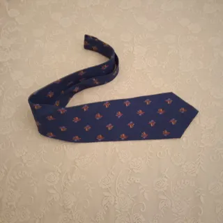 Cravatta Pancaldi Blu con Fantasia