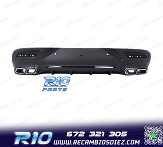 DIFUSOR MERCEDES GLE C292 COUPÉ NEGRO + COLAS ESCAPE