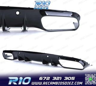 DIFUSOR MERCEDES CLASE C C205 COUPE 14-18 LOOK AMG PDC + COL