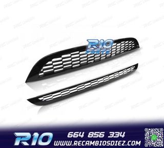 PARRILLA MINI COOPER 01-06 LOOK S NEGRO BRILLO