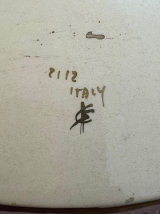 Centrotavola ceramica italiana con putti – stile Capodimonte – 29 cm