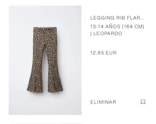 Legging niña leopardo 13-14 años