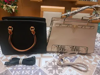 Bolsos Negro y Beige
