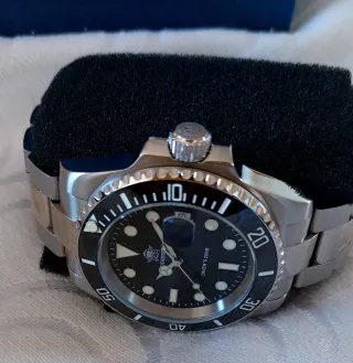 Reloj Pagani Design Hombre Negro/Plata