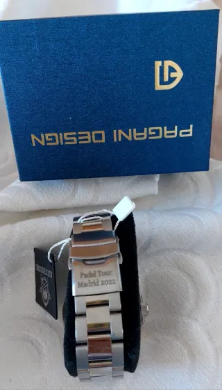 Reloj Pagani Design Hombre Negro/Plata